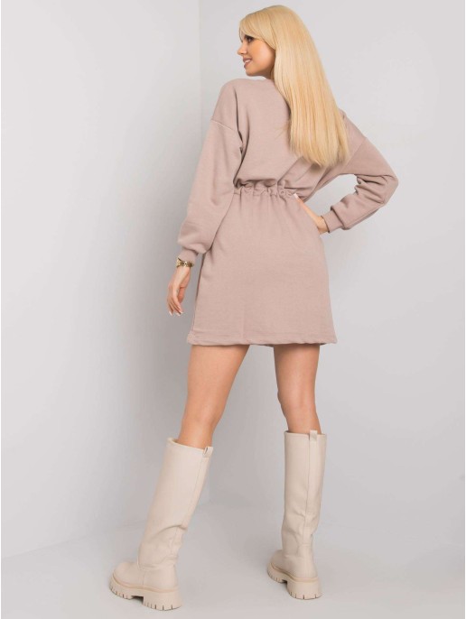 Sukienka-RV-SK-7011.27X-ciemny bezowy Sukienka-RV-SK-7011.27X-ciemny bezowy