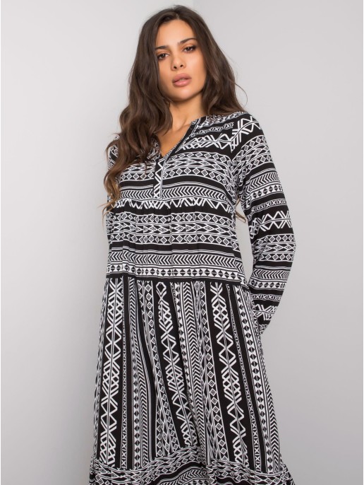 Sukienka-D73771M30225A3EN-czarno-biały