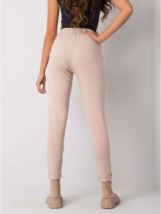 Spodnie dresowe-RV-DR-7076.21-beżowy Spodnie dresowe-RV-DR-7076.21-beżowy