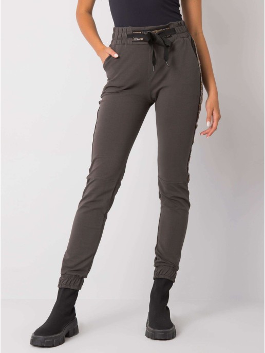 Spodnie dresowe-RV-DR-6891.54-ciemny khaki Spodnie dresowe-RV-DR-6891.54-ciemny khaki