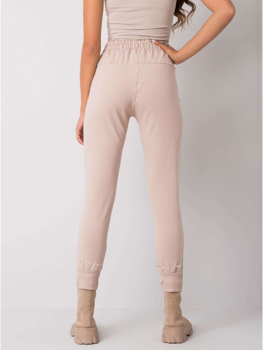 Spodnie dresowe-RV-DR-7072.26-beżowy Spodnie dresowe-RV-DR-7072.26-beżowy