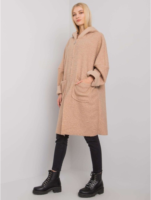 Płaszcz-TW-PL-BI-21715.63P-beżowy Płaszcz-TW-PL-BI-21715.63P-beżowy