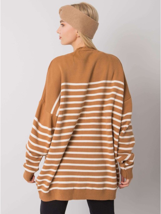 Sweter-FE-SW-3346.56P-camelowy Sweter-FE-SW-3346.56P-camelowy