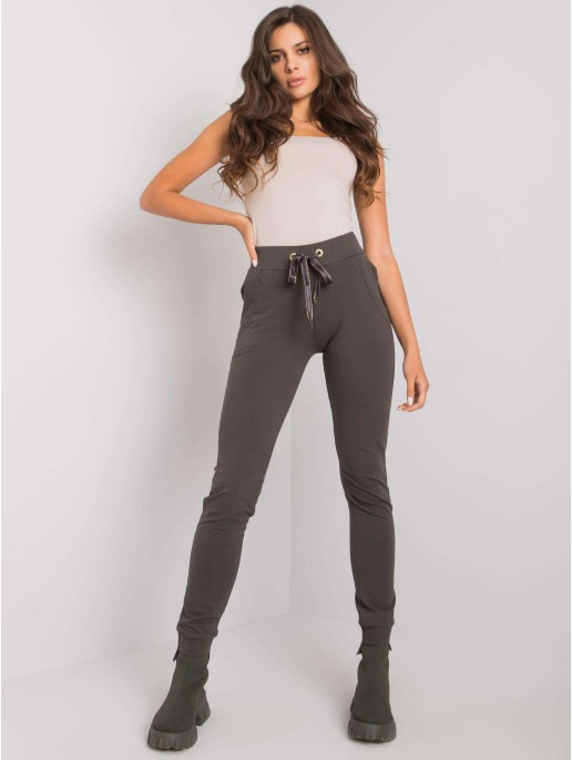 Spodnie dresowe-RV-DR-6202.27P-ciemny khaki Spodnie dresowe-RV-DR-6202.27P-ciemny khaki