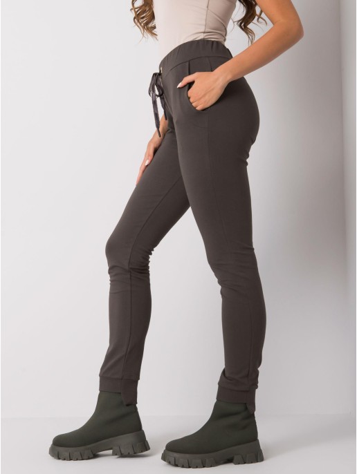 Spodnie dresowe-RV-DR-6202.27P-ciemny khaki Spodnie dresowe-RV-DR-6202.27P-ciemny khaki