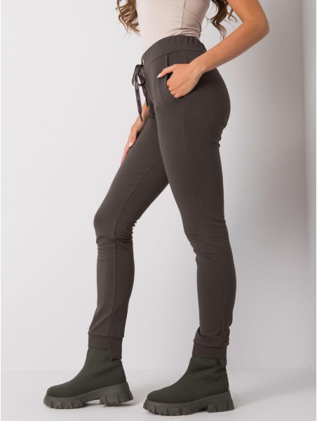 Spodnie dresowe-RV-DR-6202.27P-ciemny khaki