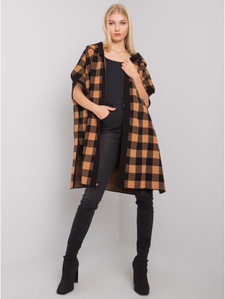 Kardiganas-FE-SW-3321.60P-juodas-smėlio spalvos