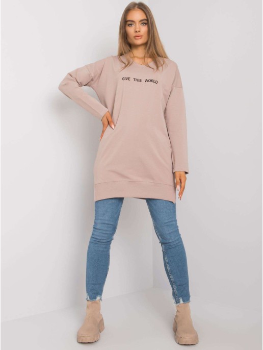 Tunika-RV-TU-7201.43P-tamsiai smėlio spalvos Tunika-RV-TU-7201.43P-tamsiai smėlio spalvos