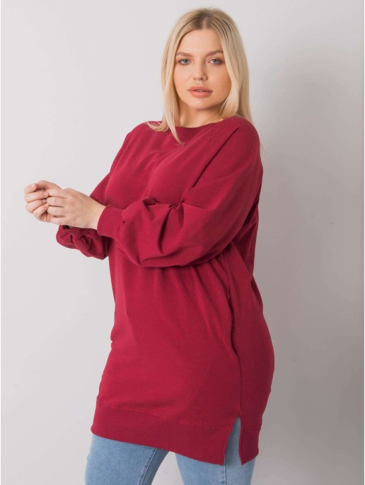 Bluzka-RV-BZ-7227.95-bordowy Bluzka-RV-BZ-7227.95-bordowy