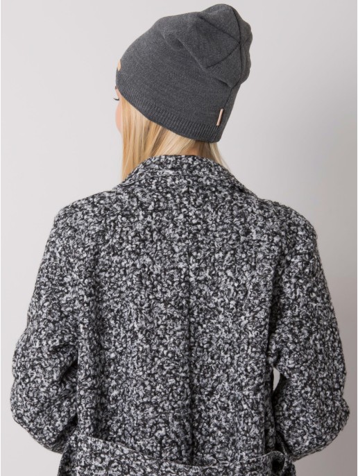 Czapka-JK-CZ-30.40P-ciemny szary Czapka-JK-CZ-30.40P-ciemny szary