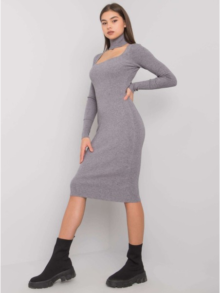 Sukienka-TW-SK-BI-ZS5178.84-ciemny szary