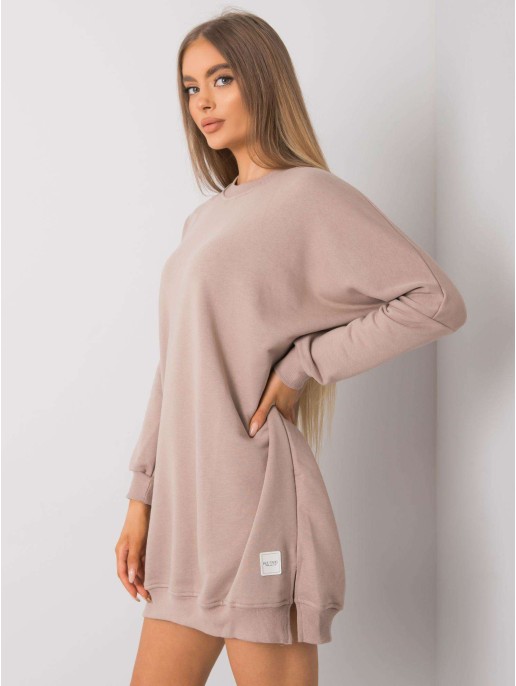 Sukienka-RV-SK-7216.95-ciemny bezowy Sukienka-RV-SK-7216.95-ciemny bezowy