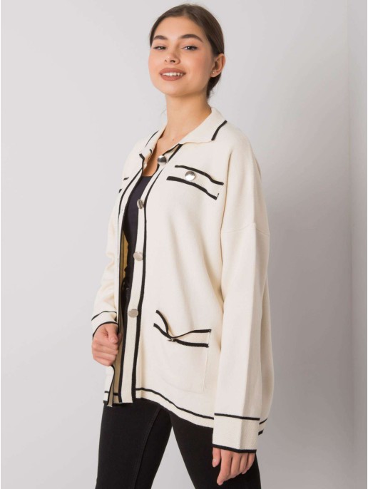 Sweter-FE-SW-3355.57P-jasny beżowy Sweter-FE-SW-3355.57P-jasny beżowy