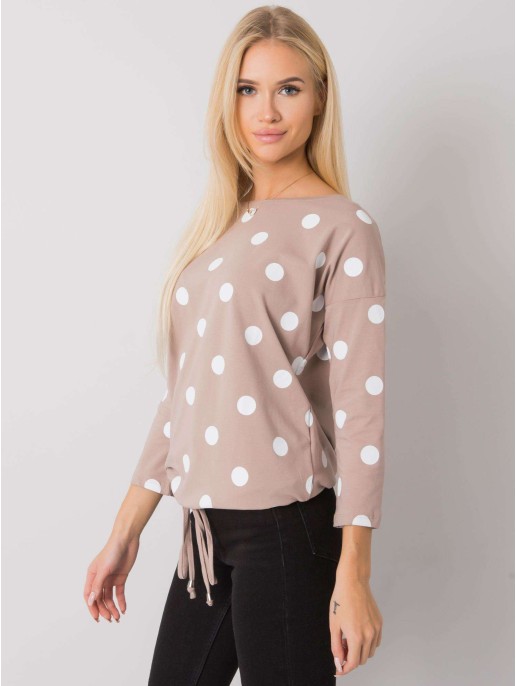 Bluzka-RV-BZ-7250.31P-ciemny bezowy Bluzka-RV-BZ-7250.31P-ciemny bezowy