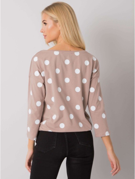 Bluzka-RV-BZ-7250.31P-ciemny bezowy Bluzka-RV-BZ-7250.31P-ciemny bezowy