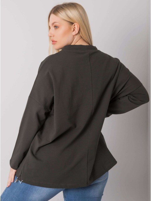 Bluza-RV-BL-7166.78P-ciemny khaki Bluza-RV-BL-7166.78P-ciemny khaki