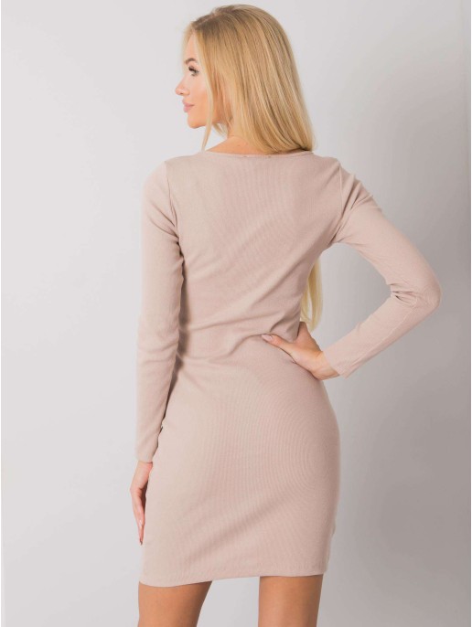 Sukienka-RV-SK-5079-1.17P-beżowy Sukienka-RV-SK-5079-1.17P-beżowy