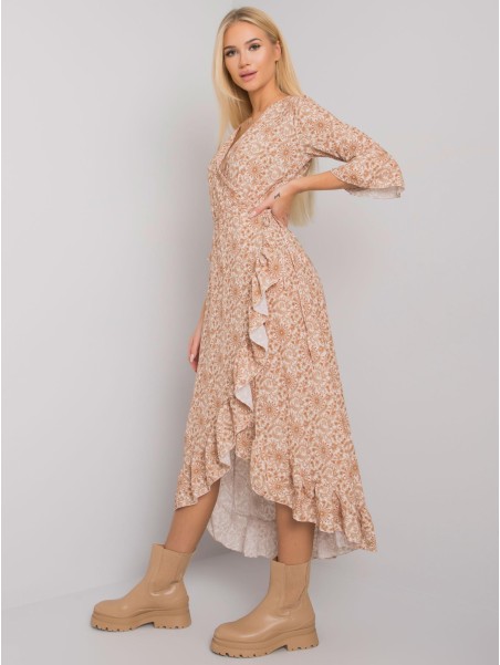 Sukienka-TW-SK-BI-24502-3.46P-beżowy