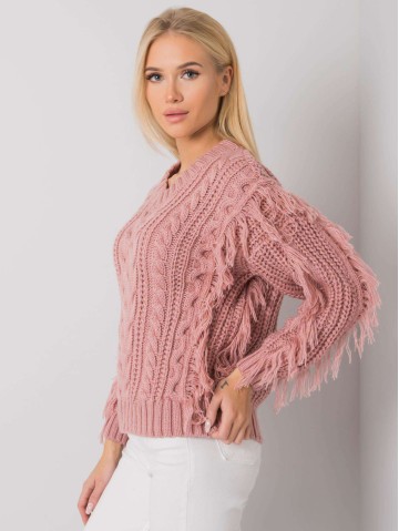 Sweter-CA-SW-3746.06-ciemny różowy 2
