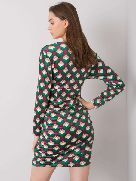 Sukienka-DHJ-SK-12695.26P-zielony