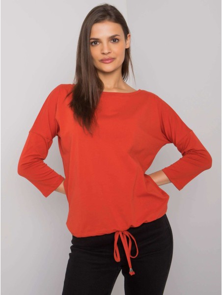 Bluzka-RV-BZ-4691.37P-ciemny pomarańczowy
