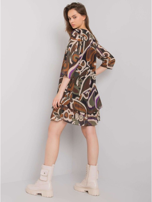 Sukienka-DHJ-SK-2415.19P-khaki Sukienka-DHJ-SK-2415.19P-khaki