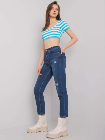 Spodnie jeans-MR-SP-5338.17-ciemny niebieski 2