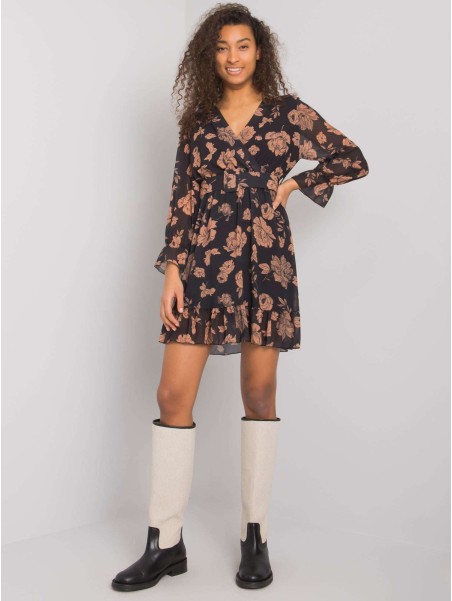 Sukienka-DHJ-SK-12220-3.51P-camelowy