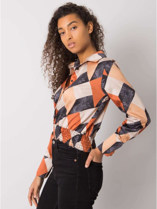 Bluzka-DHJ-BZ-15251.82-czarno-beżowy Bluzka-DHJ-BZ-15251.82-czarno-beżowy