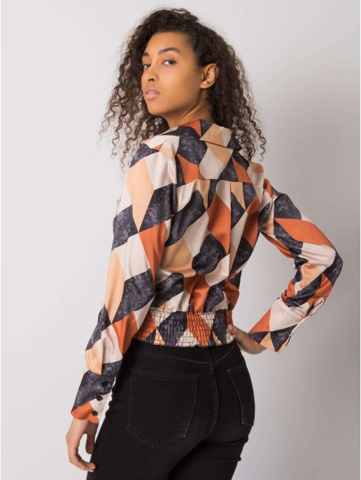 Bluzka-DHJ-BZ-15251.82-czarno-beżowy Bluzka-DHJ-BZ-15251.82-czarno-beżowy