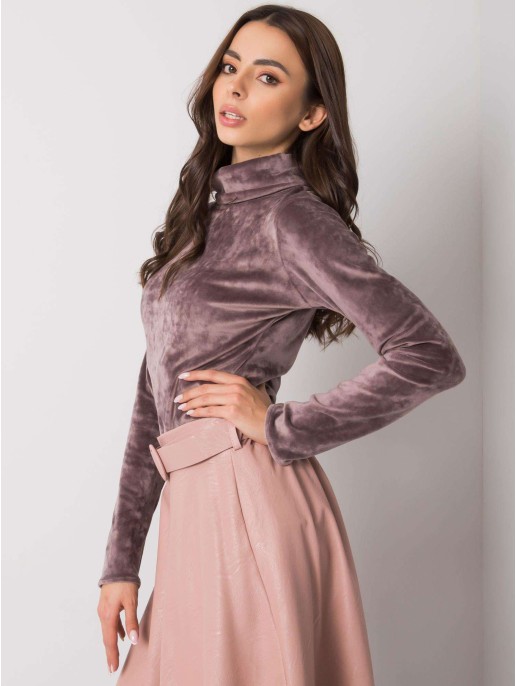 Bluzka-LK-BZ-508410.07P-ciemny bezowy Bluzka-LK-BZ-508410.07P-ciemny bezowy