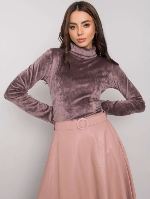 Bluzka-LK-BZ-508410.07P-ciemny bezowy Bluzka-LK-BZ-508410.07P-ciemny bezowy