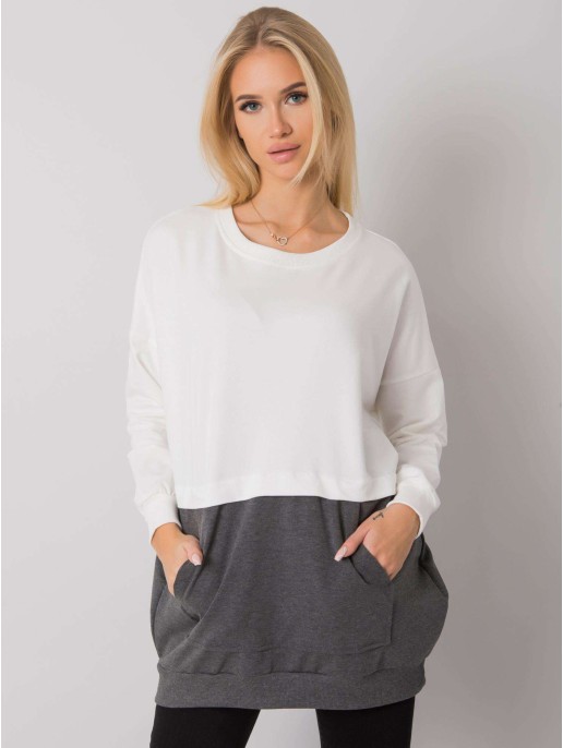 Bluza-RV-BL-7197.89P-biało-szary Bluza-RV-BL-7197.89P-biało-szary