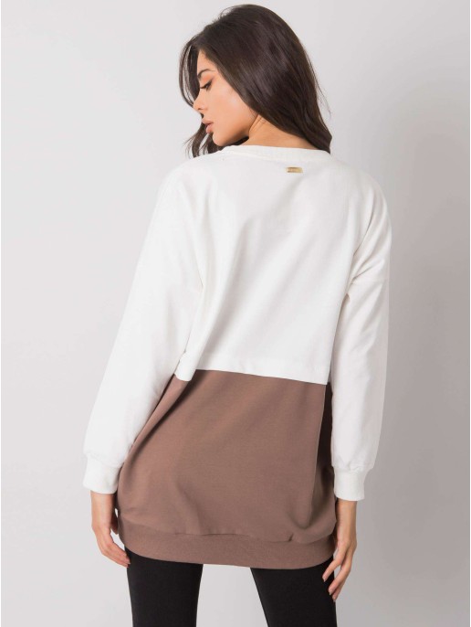 Bluza-RV-BL-7197.89P-biało-brązowy Bluza-RV-BL-7197.89P-biało-brązowy
