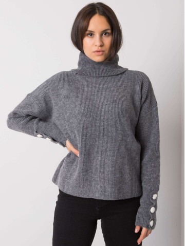 Sweter-LC-SW-15-2.01-ciemny szary 2