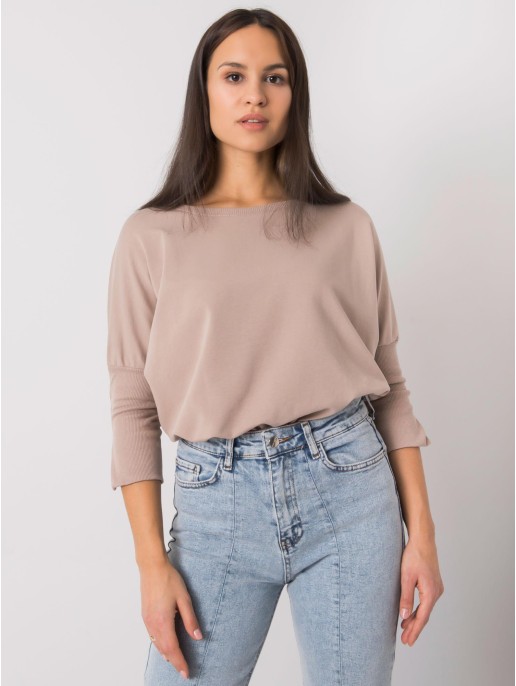 Bluzka-RV-BZ-7362.19-ciemny bezowy Bluzka-RV-BZ-7362.19-ciemny bezowy