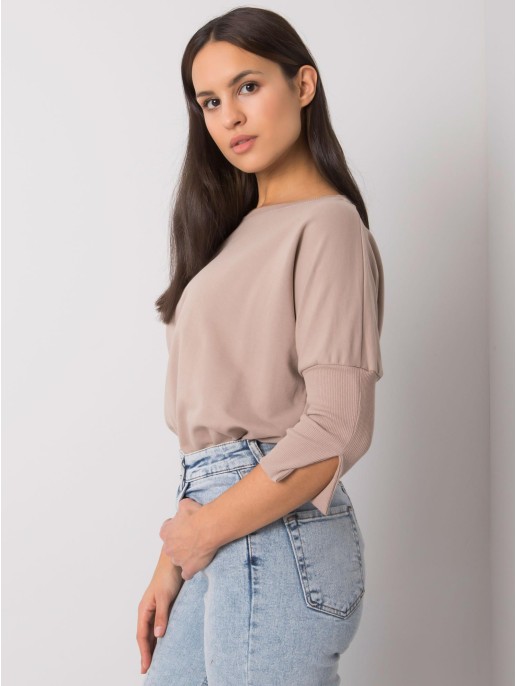 Bluzka-RV-BZ-7362.19-ciemny bezowy Bluzka-RV-BZ-7362.19-ciemny bezowy
