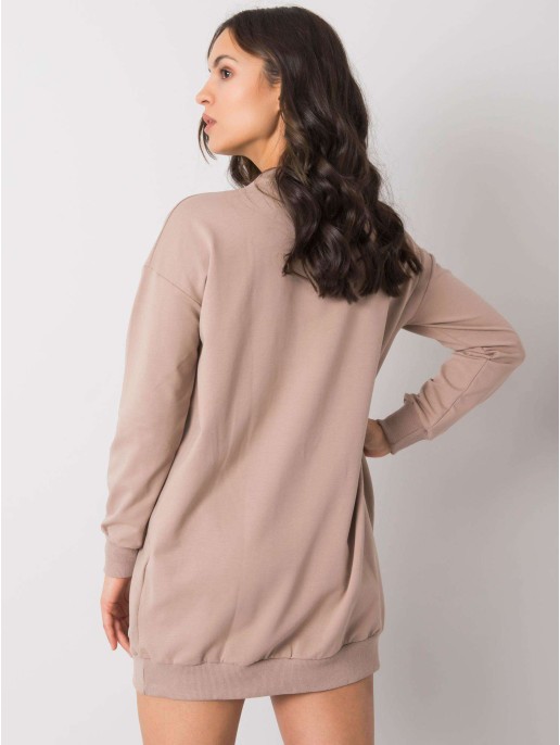 Sukienka-RV-SK-7332.65-ciemny bezowy Sukienka-RV-SK-7332.65-ciemny bezowy