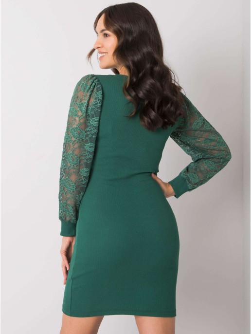 Sukienka-RV-SK-7346.98-ciemny zielony Sukienka-RV-SK-7346.98-ciemny zielony