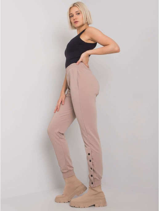 Spodnie dresowe-RV-DR-7365.17P-ciemny bezowy Spodnie dresowe-RV-DR-7365.17P-ciemny bezowy