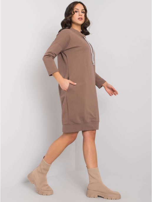Sukienka-RV-SK-4597-1.97-brązowy Sukienka-RV-SK-4597-1.97-brązowy