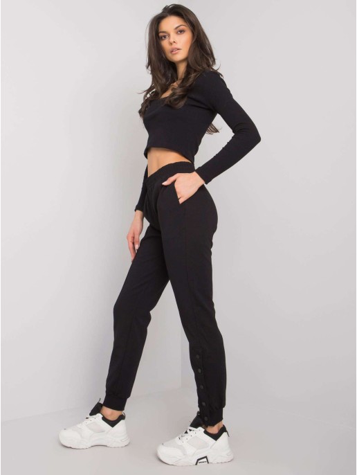 Spodnie dresowe-RV-DR-7365.17P-czarny Spodnie dresowe-RV-DR-7365.17P-czarny