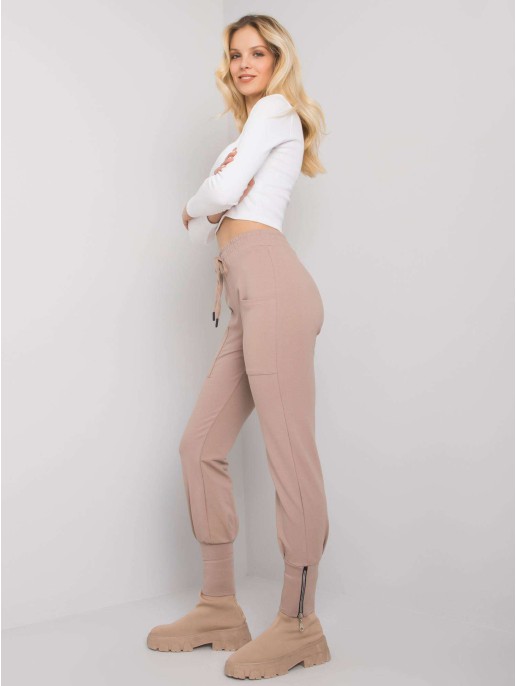 Spodnie dresowe-RV-DR-7341.30P-ciemny bezowy Spodnie dresowe-RV-DR-7341.30P-ciemny bezowy