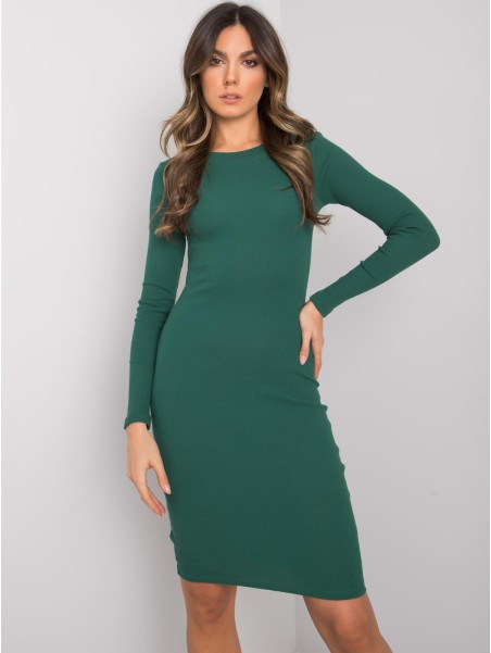 Sukienka-RV-SK-5131.18P-ciemny zielony