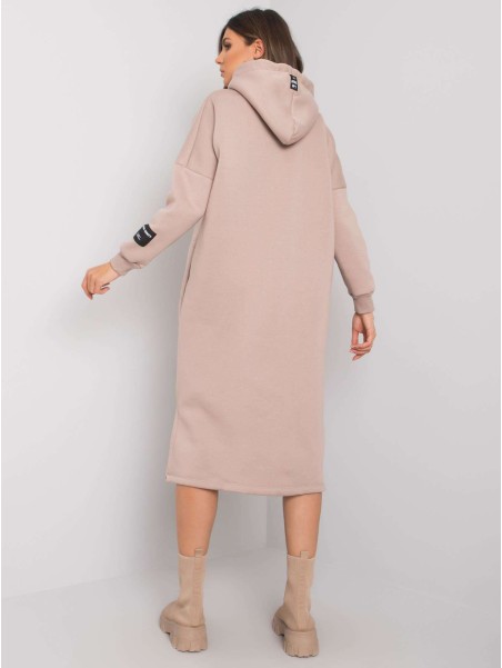 Sukienka-RV-SK-7359.25X-ciemny bezowy