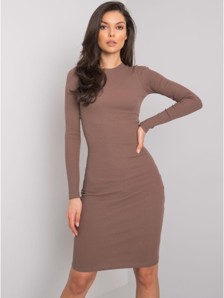 Sukienka-RV-SK-5131.18P-brązowy