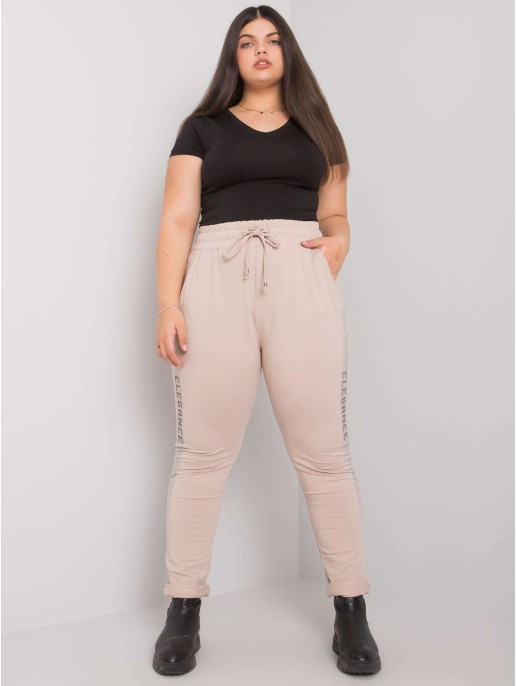 Spodnie dresowe-RV-DR-6897.53-beżowy Spodnie dresowe-RV-DR-6897.53-beżowy