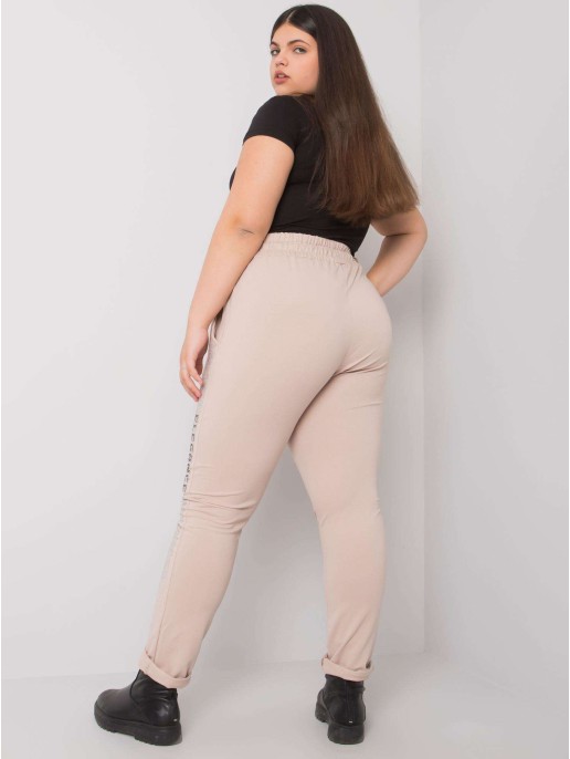 Spodnie dresowe-RV-DR-6897.53-beżowy Spodnie dresowe-RV-DR-6897.53-beżowy