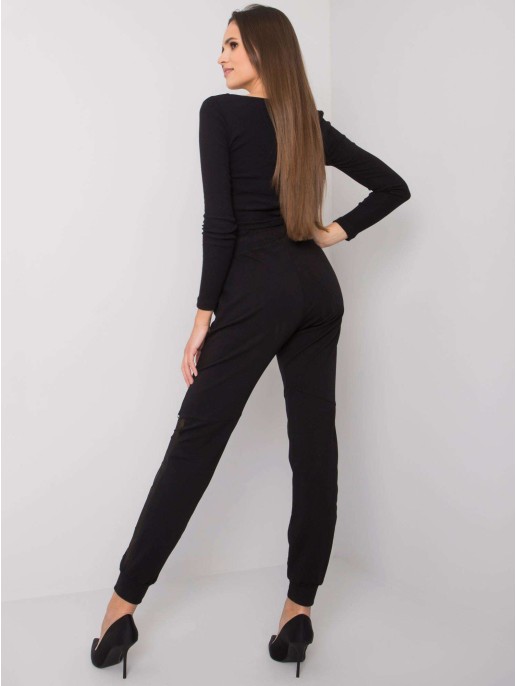 Spodnie dresowe-RV-DR-6896.48P-czarny Spodnie dresowe-RV-DR-6896.48P-czarny