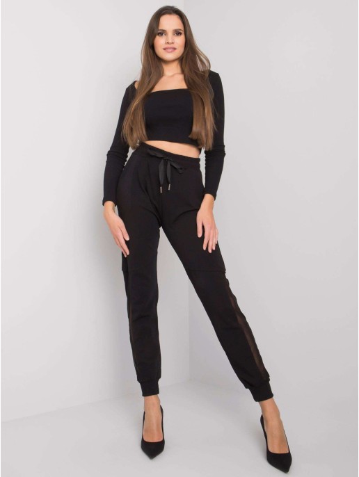 Spodnie dresowe-RV-DR-6896.48P-czarny Spodnie dresowe-RV-DR-6896.48P-czarny